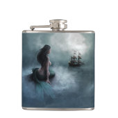 Meerjungfrau und Piratenschiff Flachmann (Vorderseite)