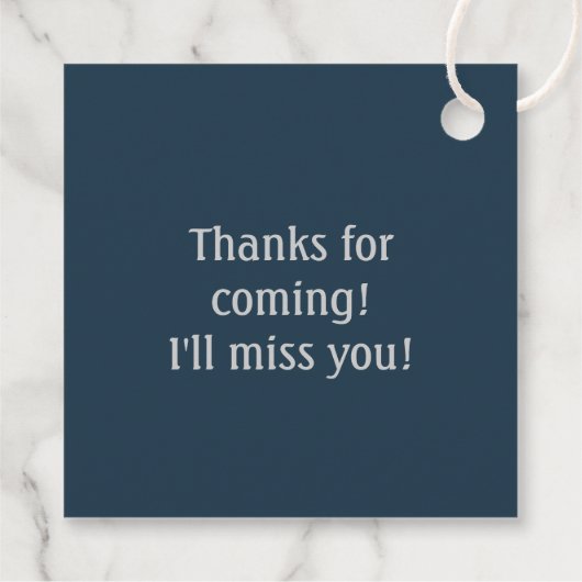 Meerjungfrau und Piratenschiff Geschenkanhänger (Rückseite)