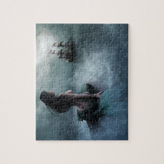 Meerjungfrau und Piratenschiff Jigsaw Puzzle (Vertikal)