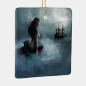 Meerjungfrau und Piratenschiff Keramikornament (Rechts)
