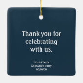 Meerjungfrau und Piratenschiff Keramikornament (Rückseite)