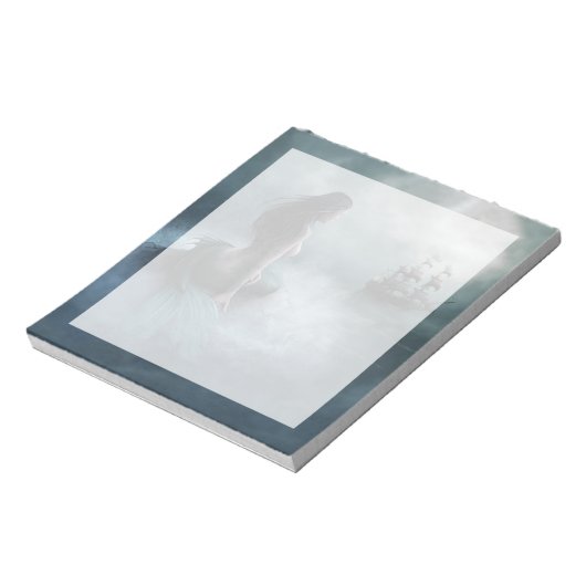 Meerjungfrau und Piratenschiff Notizblock (Rotiert)