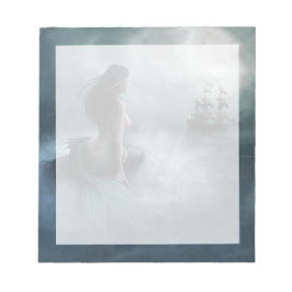 Meerjungfrau und Piratenschiff Notizblock