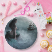 Meerjungfrau und Piratenschiff Pappteller (Party)