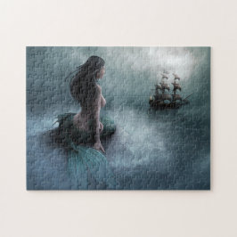 Meerjungfrau und Piratenschiff Puzzle