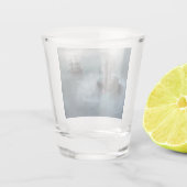 Meerjungfrau und Piratenschiff Schnapsglas (Rückseite)