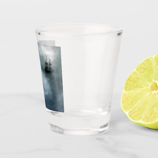 Meerjungfrau und Piratenschiff Schnapsglas (Rechts)