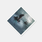 Meerjungfrau und Piratenschiff Serviette (Ecke)