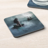 Meerjungfrau und Piratenschiff Untersetzer (Linke Seite)