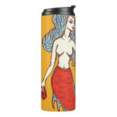 Meerjungfrau und Schädel Thermosbecher (Nach links gedreht)