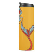 Meerjungfrau und Schädel Thermosbecher (Nach rechts gedreht)