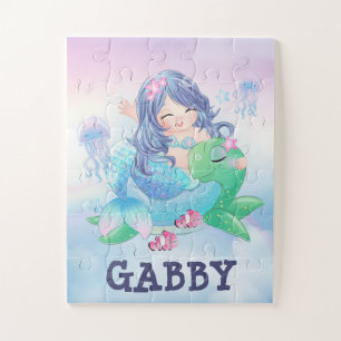 Meerjungfrau und Schildkröte Puzzle