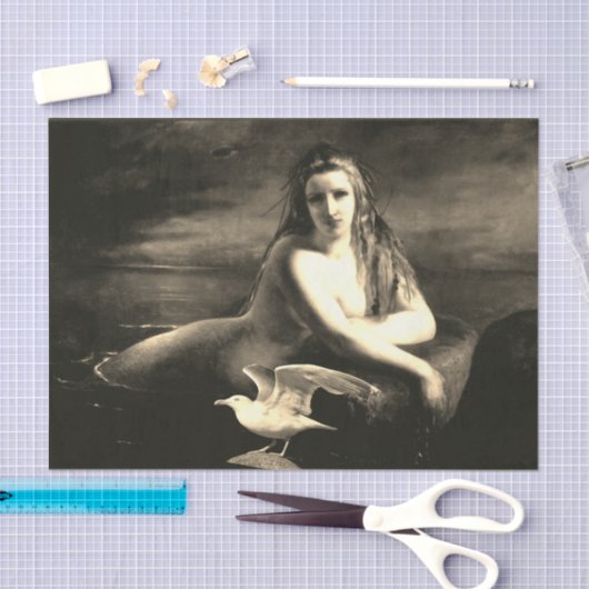 Meerjungfrau und Seagull Geschenkpapier Seidenpapier (Handwerk)