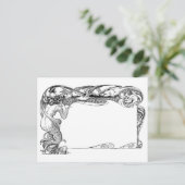 Meerjungfrau und Seagulls Postkarte (Stehend Vorderseite)