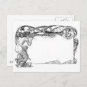 Meerjungfrau und Seagulls Postkarte (Vorne/Hinten)