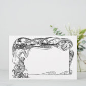 Meerjungfrau und Seemöwen Briefpapier (Stehend Vorderseite)