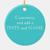 Meerjungfrau-und Seepferd-Verzierung Keramik Ornament (Hinten)