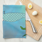 Meerjungfrau und Siegel Geschirrtuch (Viertel Falte)