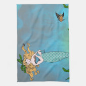 Meerjungfrau und Siegel Geschirrtuch (Vertikal)