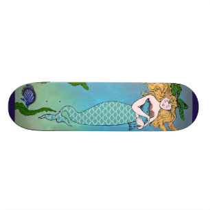 Meerjungfrau und Siegel Skateboard