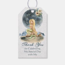 Meerjungfrau und Vollmond Beach Brautparty Gefalle Geschenkanhänger