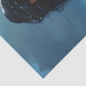 Meerjungfrau und Vollmond-Gewebepapier Seidenpapier (Detail)