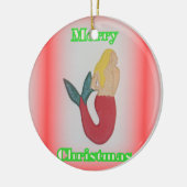 Meerjungfrau und Weihnachtsschmuck (Links)