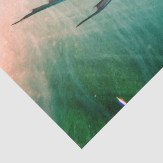 Meerjungfrau und Weißfisch Seidenpapier (Detail)