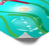 Meerjungfrau unter dem Banner der Sea Beach Geburt Poster (Ecke)