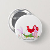 Meerjungfrau unter dem Meer Button (Vorne & Hinten)