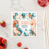 Meerjungfrau unter dem Meer Feierliche Mädchen Kin Serviette (Beispiel)