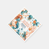 Meerjungfrau unter dem Meer Feierliche Mädchen Kin Serviette (Ecke)