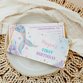 Meerjungfrau unter dem Meer Geburtstag Hershey-Bar