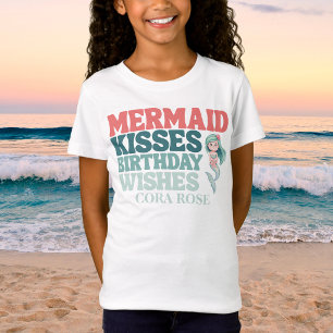 Meerjungfrau Unter dem Meer Geburtstag Mädchen T-Shirt