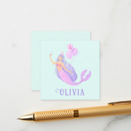 Meerjungfrau unter dem Meer Geburtstagsmädchen Bla Begleitkarte