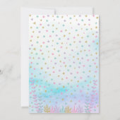 Meerjungfrau, unter dem Meer, magisch Einladung (Rückseite)