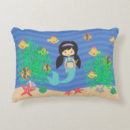 Meerjungfrau unter dem Meer Zierkissen