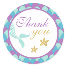 Meerjungfrau unter dem Meeresaufkleber