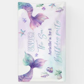 Meerjungfrau unter dem Meeresbecken Geburtstagspar Banner (Vertikal)