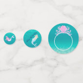 Meerjungfrau unter dem Meeresfarben Kinder Party Konfetti (Vorderseiten)