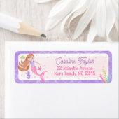 Meerjungfrau unter dem Roten Haar Geburtstagsadres (Insitu)