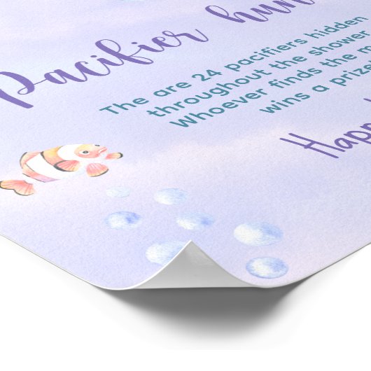 Meerjungfrau unter dem Schnuller Jagd Poster (Ecke)