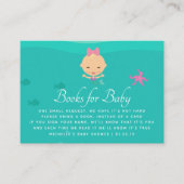 Meerjungfrau unter dem Sea Baby Shower Book Anfrag Begleitkarte (Vorderseite)