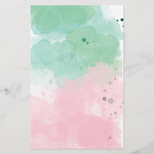 Meerjungfrau unter dem Sea Baby Shower Predictions (Rückseite)