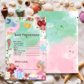 Meerjungfrau unter dem Sea Baby Shower Predictions