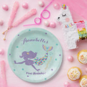 Meerjungfrau unter dem SeeParty-Papier-Teller Pappteller (Party)