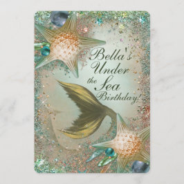 Meerjungfrau unter den Party Einladungen
