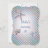 Meerjungfrau unter den Party Einladungen (Rückseite)