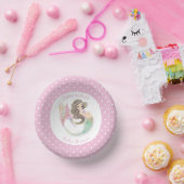 Meerjungfrau unter der Babydusche Pappteller (Party)