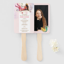 Meerjungfrau unter der Geburtstagspartei Fächer